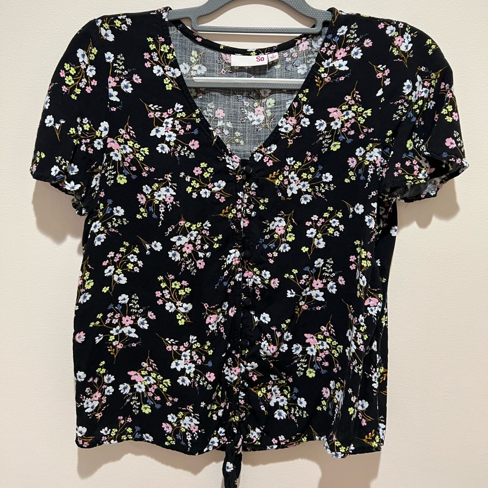 floral blouse
